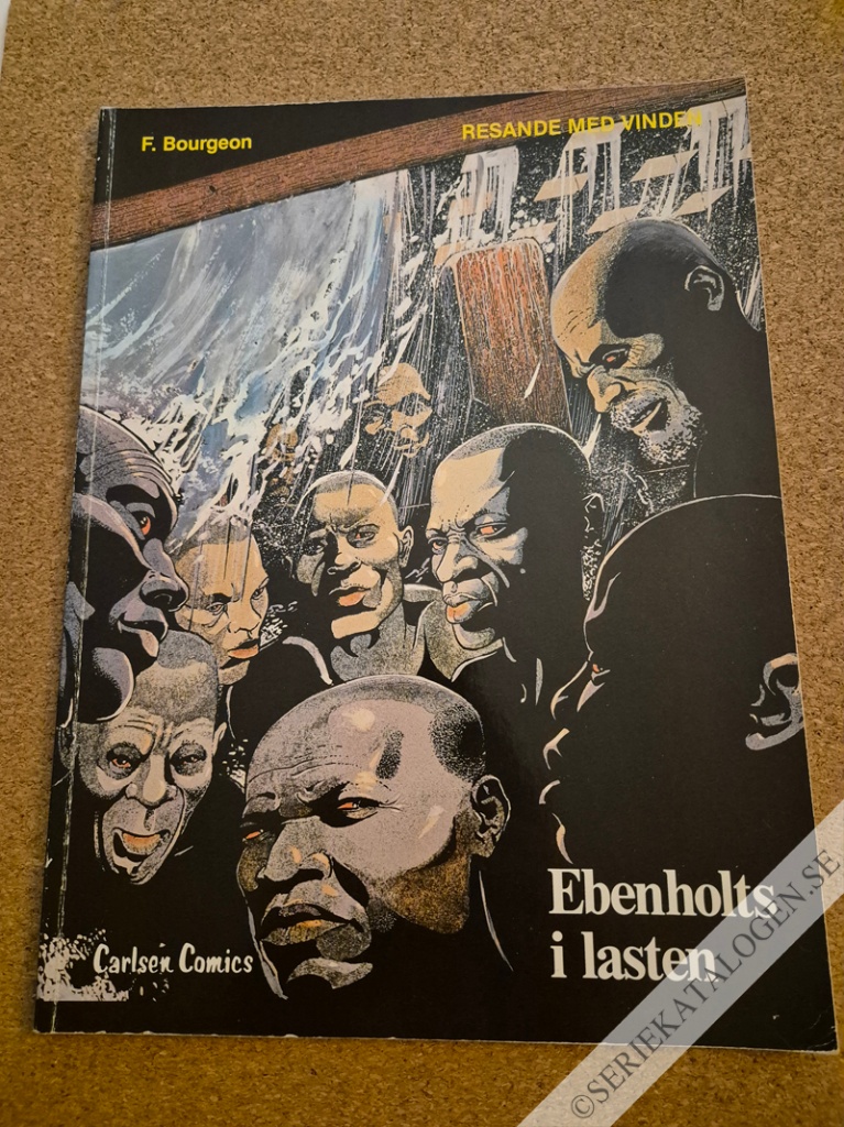 Framsida på Resande med vinden Ebenholts i lasten (1984)