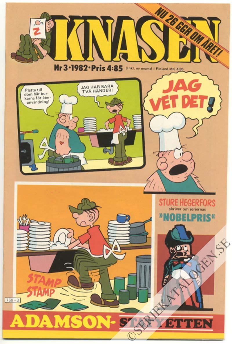 Framsida på Knasen #3 (1982)