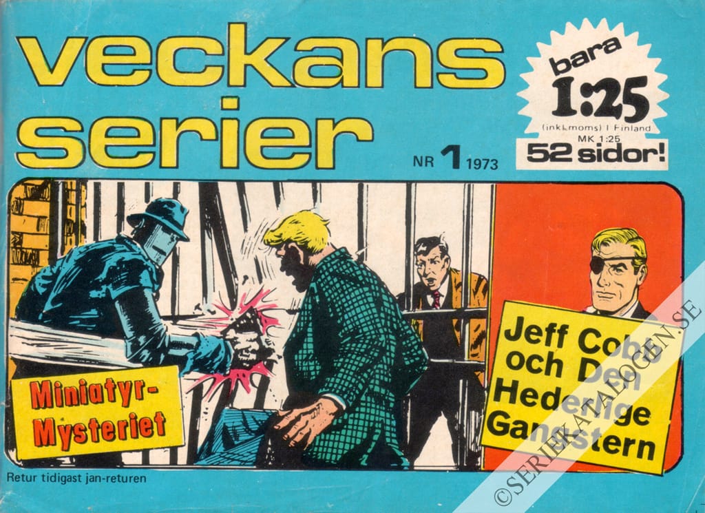 Framsida på Veckans serier #1 (1973)