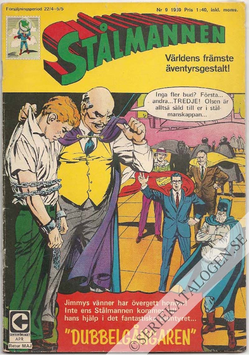 Framsida på Stålmannen #9 (1969)
