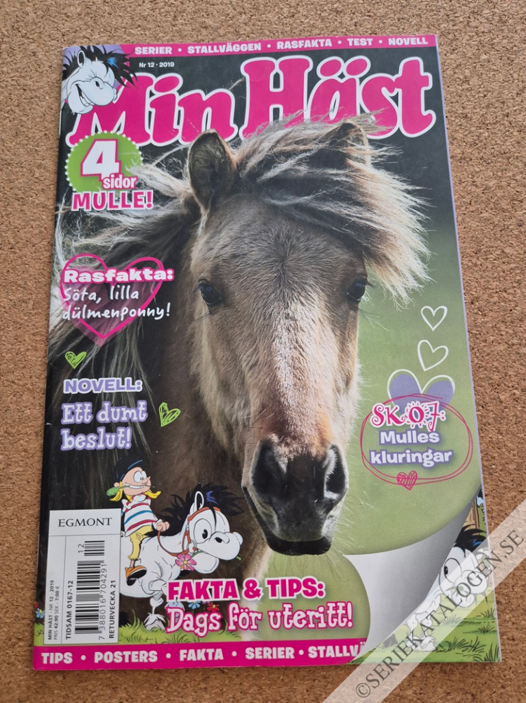 Framsida på Min häst #12 (2019)