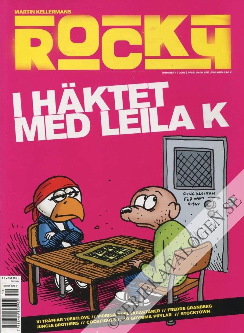 Framsida på Martin Kellermans Rocky I häktet med Leila K (2005)