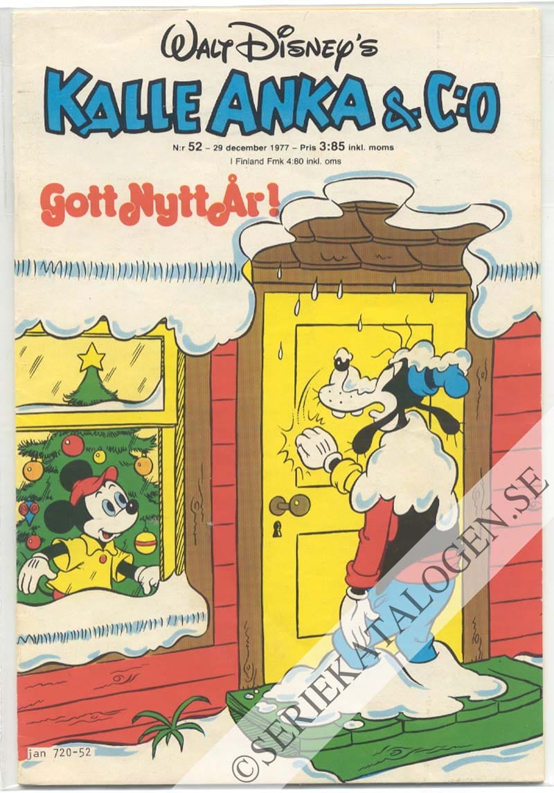 Framsida på Kalle Anka & C:o #52 (1977)
