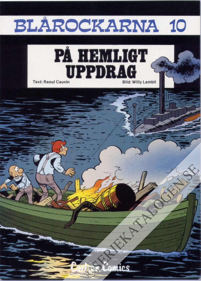 Framsida på Blårockarna På hemligt uppdrag (1986)