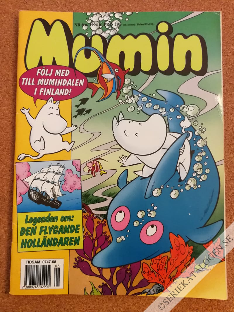 Framsida på Muminmagasinet #8 (1994)