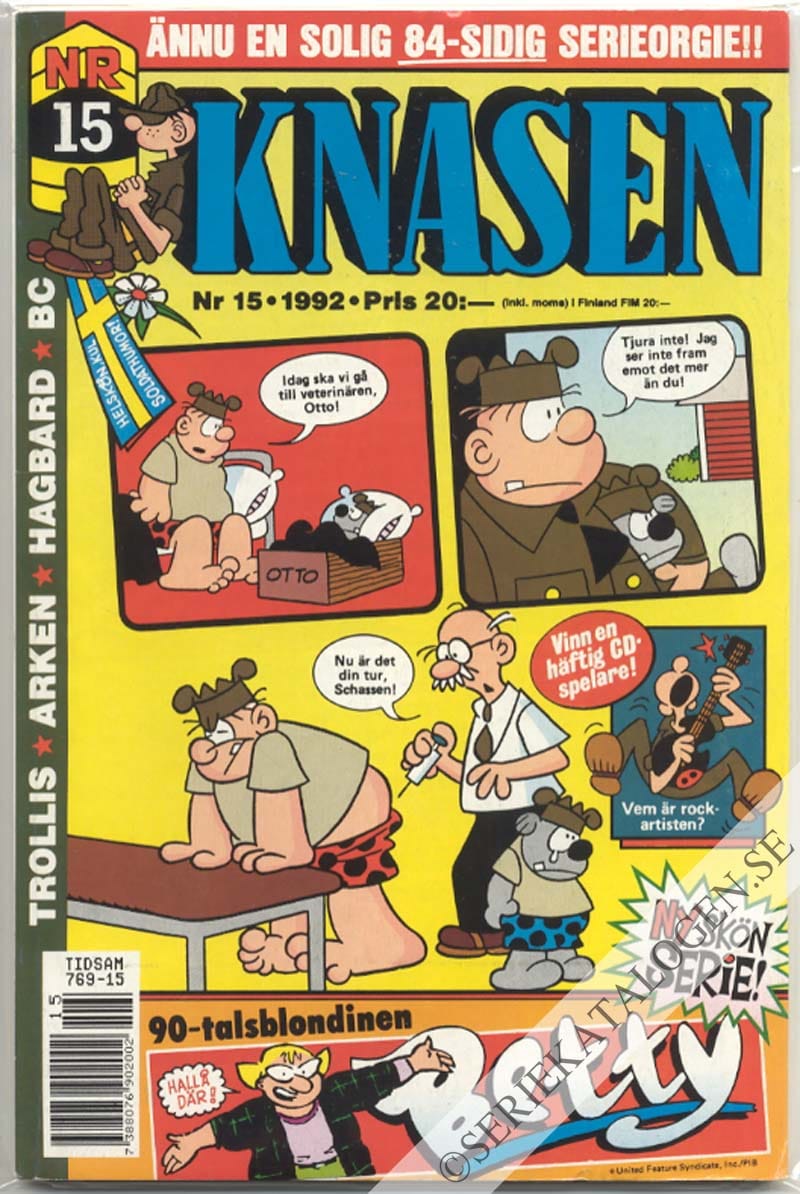 Framsida på Knasen #15 (1992)