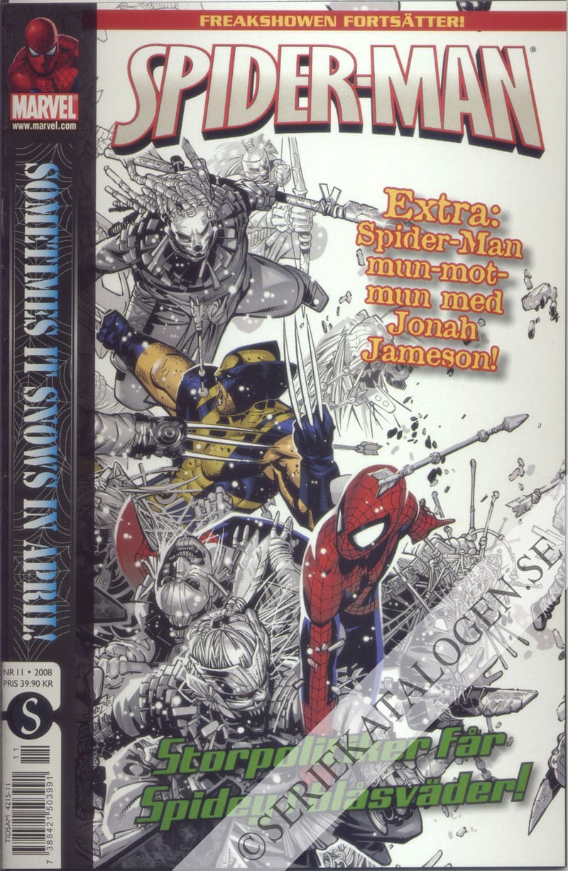 Framsida på Spider-Man #11 (2008)