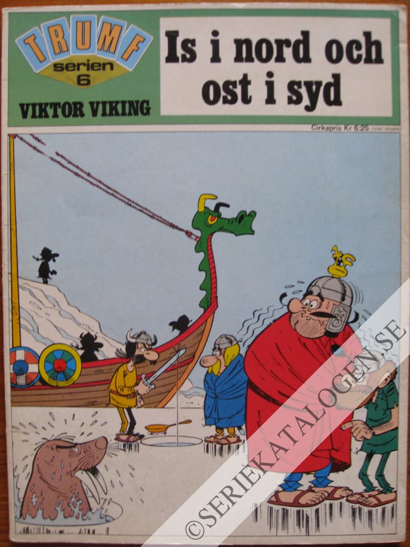 Framsida på Trumf-serien Viktor Viking - Is i nord och ost i syd (1972)
