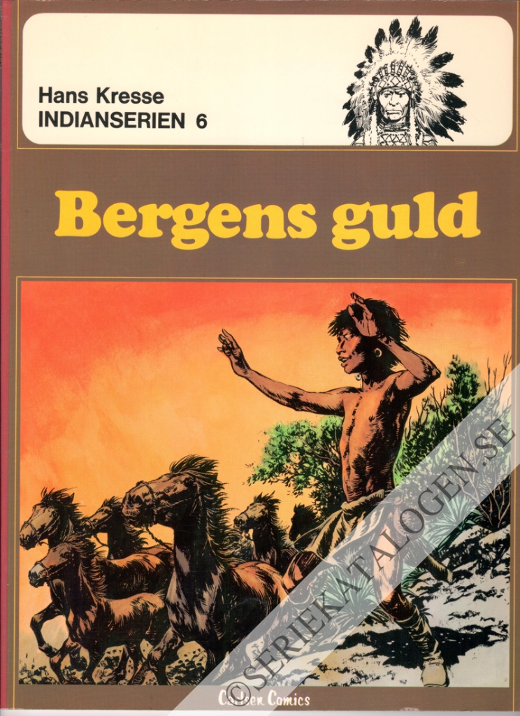 Framsida på Indianserien Bergens guld (1979)