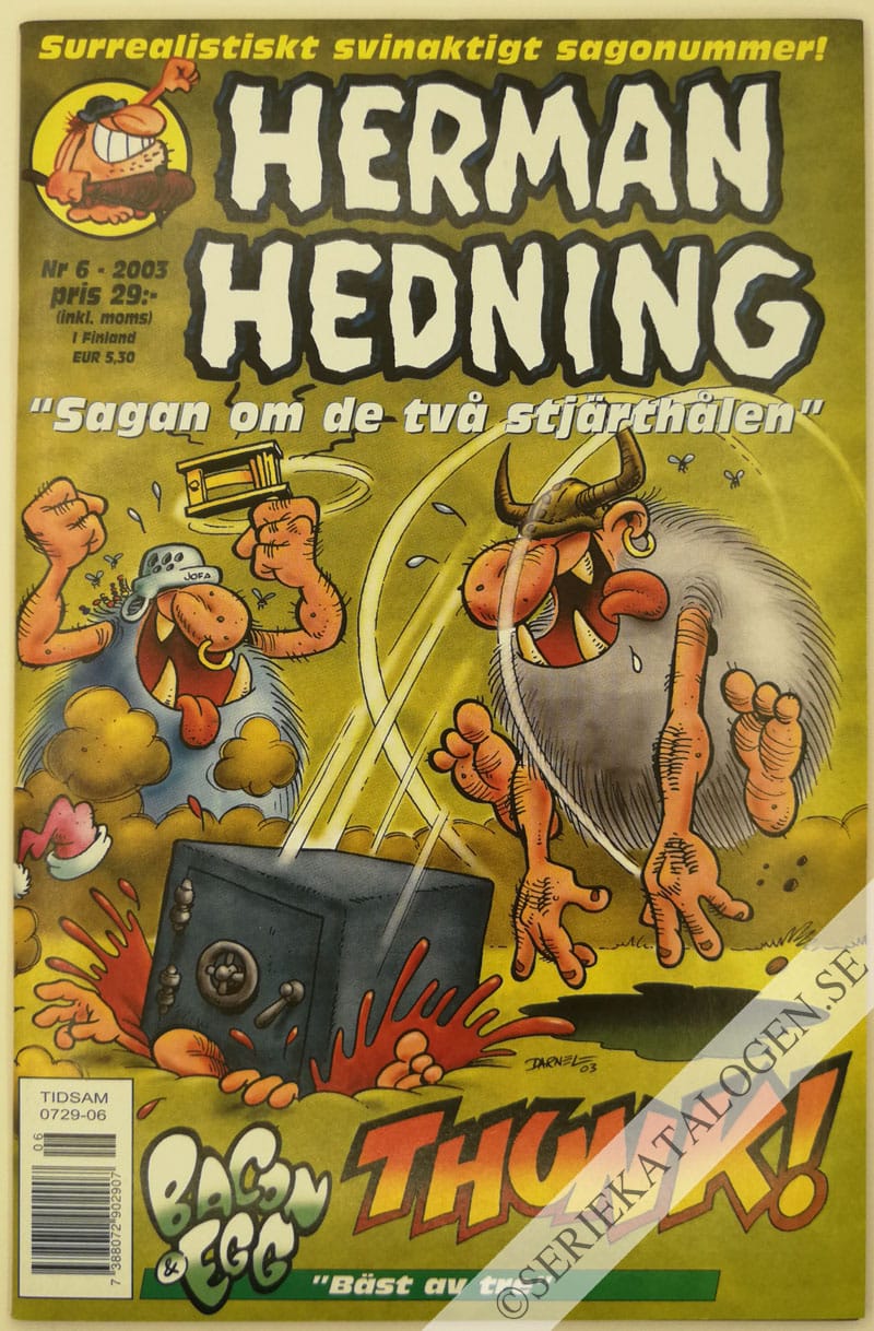 Framsida på Herman Hedning #6 (2003)