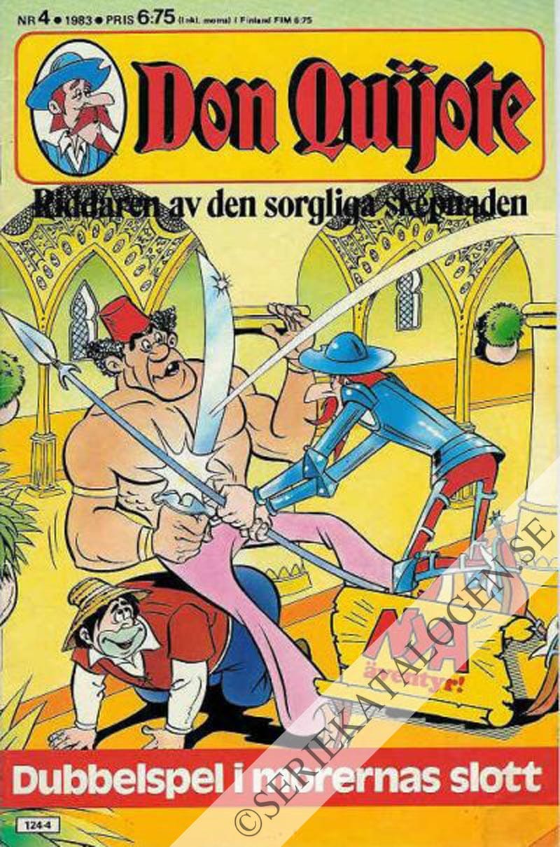 Framsida på Don Quijote Dubbelspel i morernas slott (1983)