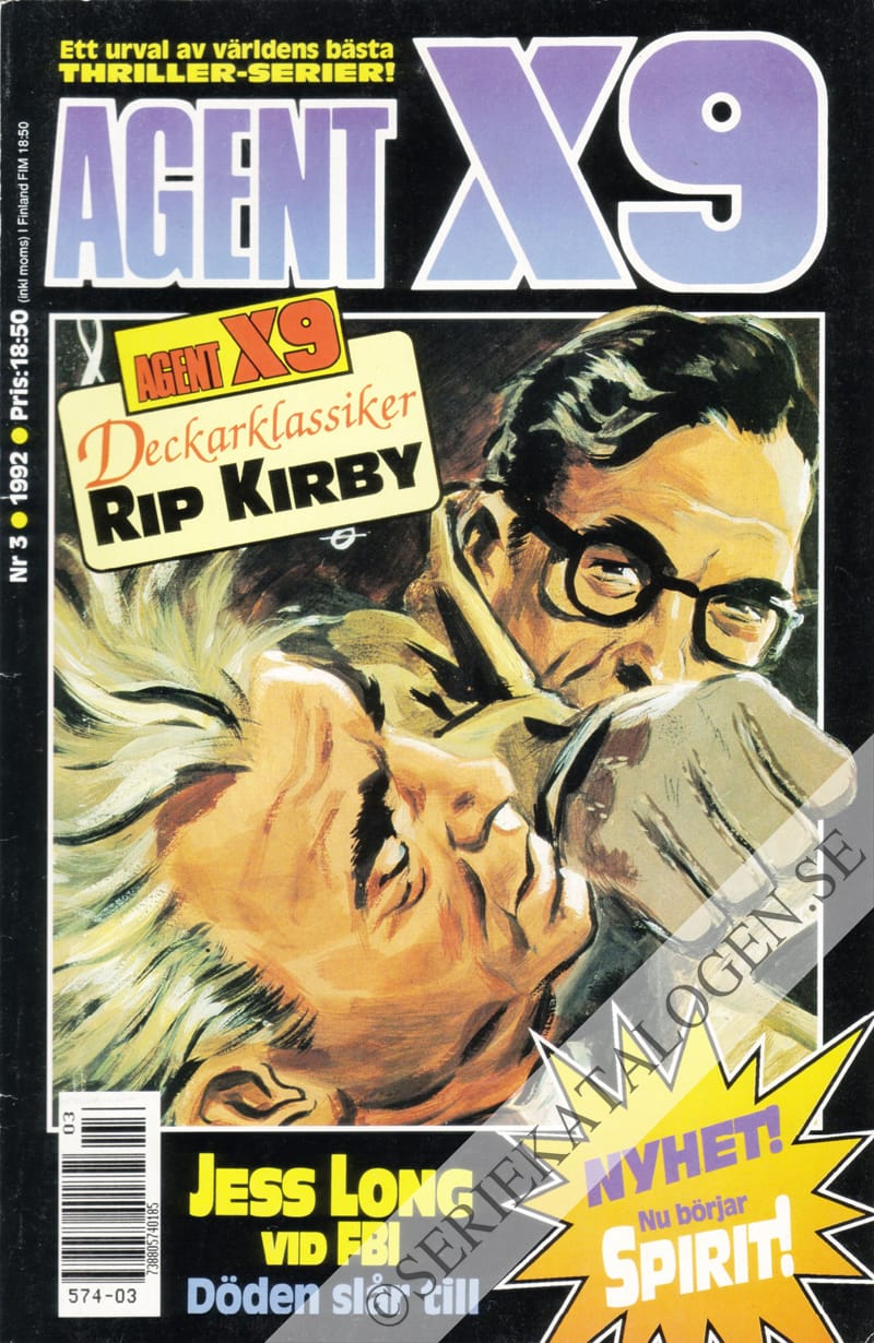 Framsida på Agent X9 #3 (1992)