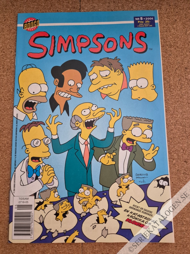 Framsida på Simpsons #5 (2004)