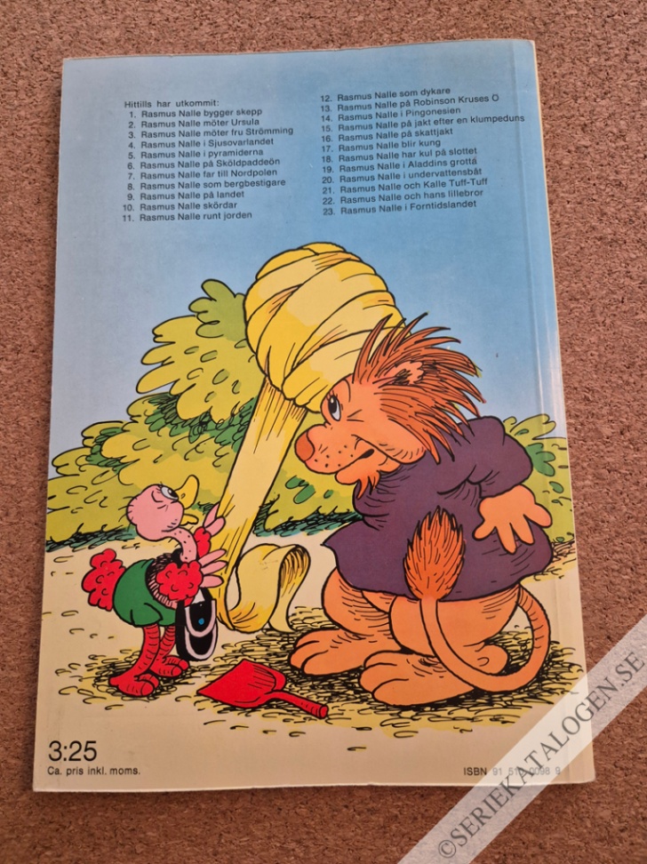 Baksida på Rasmus Nalle blir kung (1972)