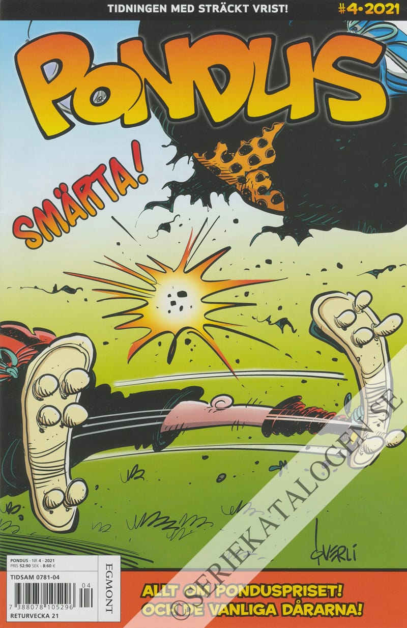 Framsida på Pondus #4 (2021)