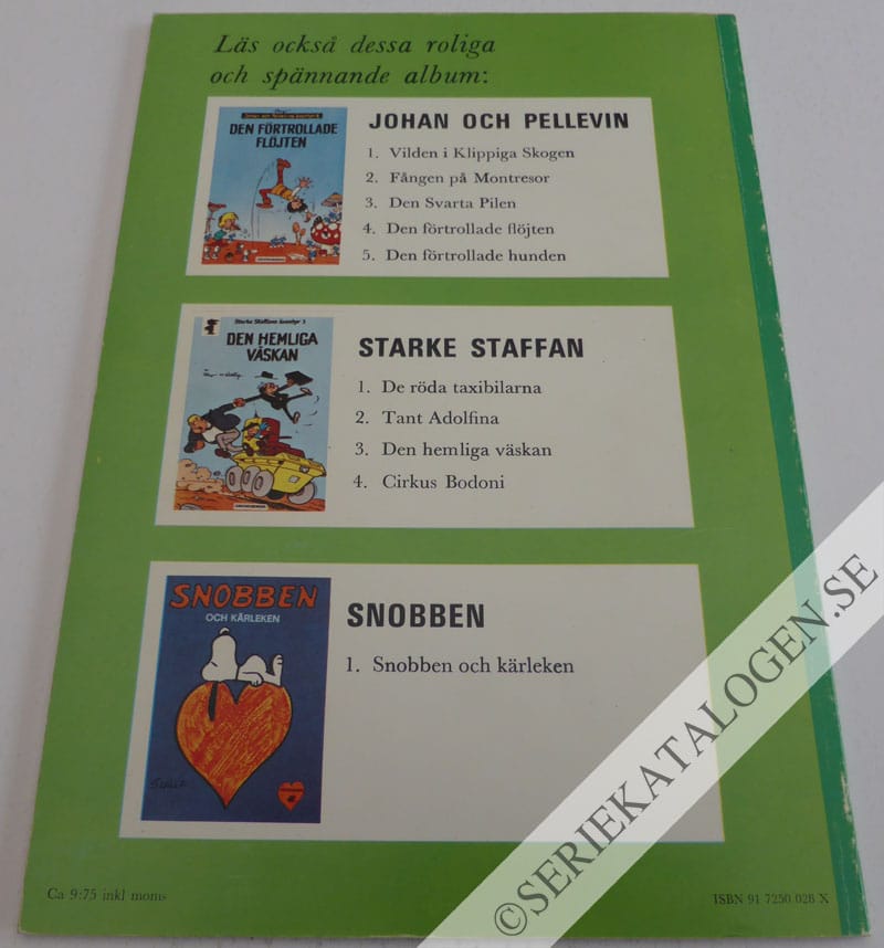 Baksida på Smurferna och Kroxelikrax (1975)