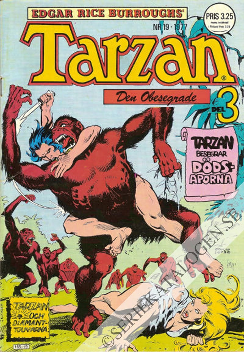 Framsida på Tarzan #19 (1977)