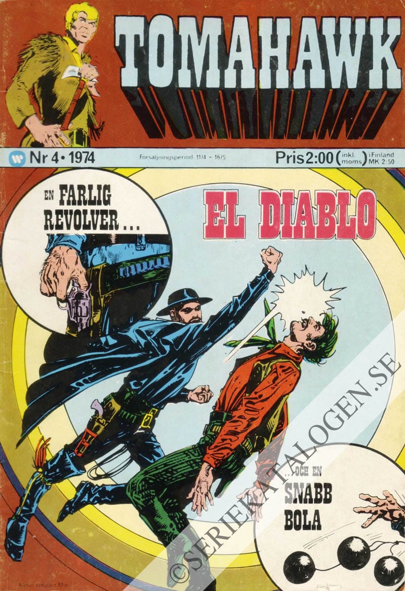 Framsida på Tomahawk #4 (1974)