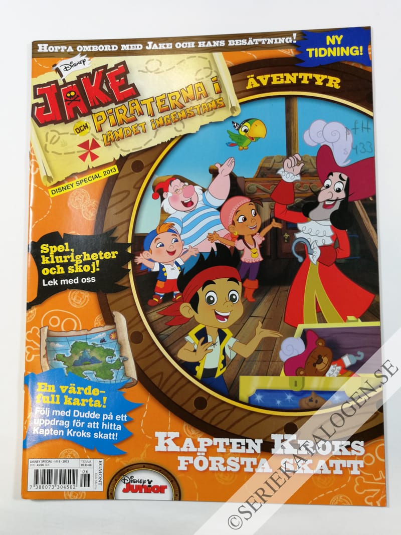 Framsida på Disney special Jake och piraterna i landet Ingenstans (2013)