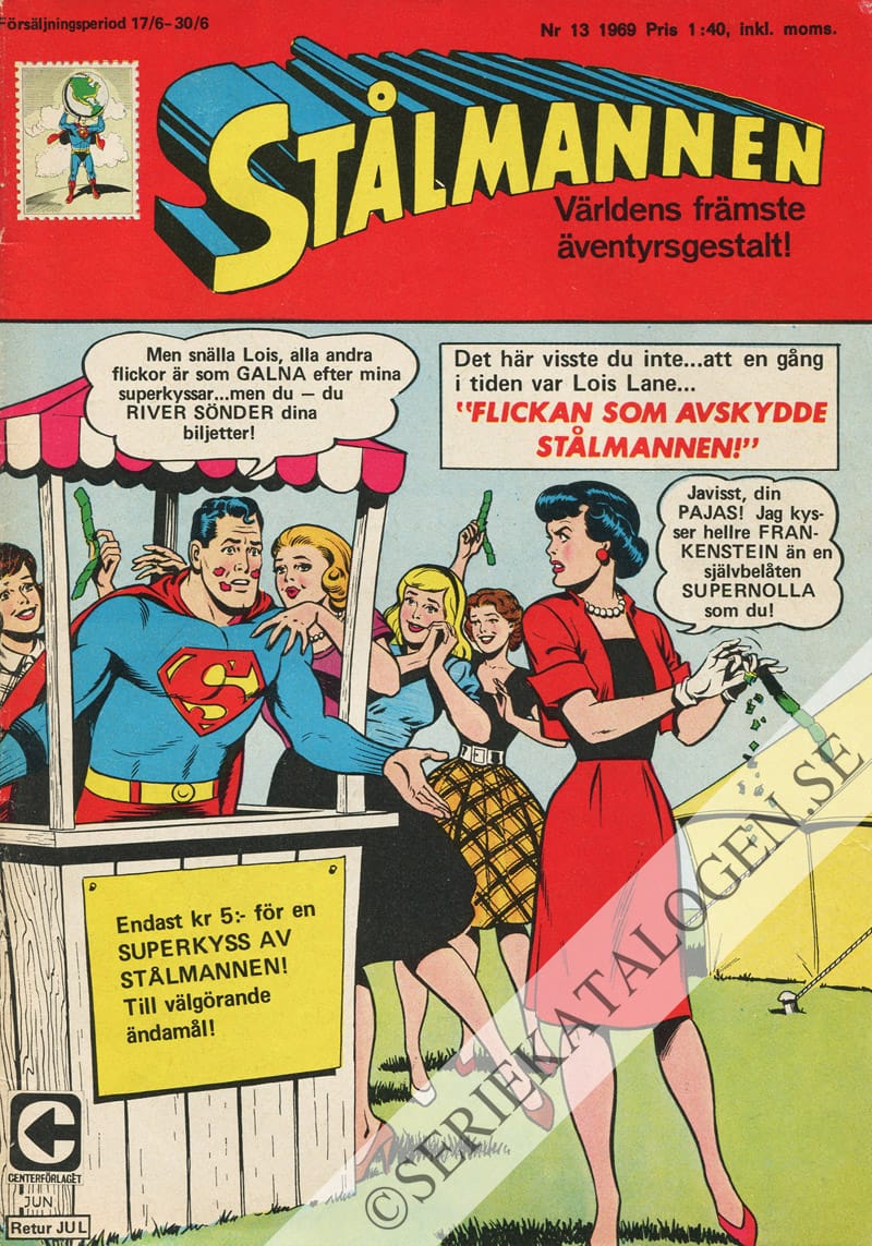 Framsida på Stålmannen #13 (1969)