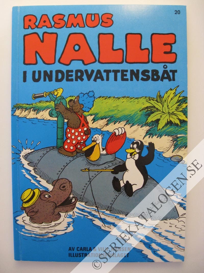 Framsida på Rasmus Nalle Rasmus Nalle i undervattensbåt (1968)