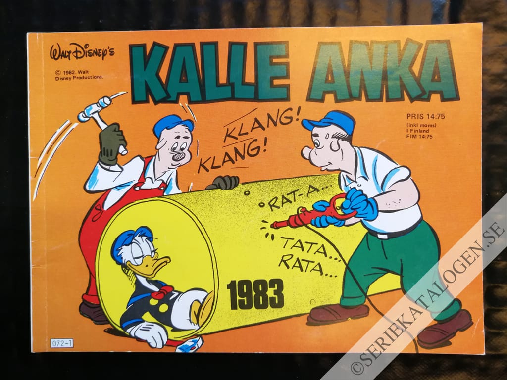 Framsida på Kalle Ankas julbok # (1982)
