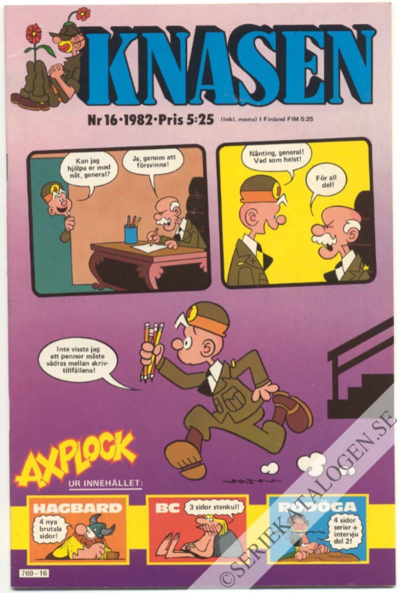 Framsida på Knasen #16 (1982)