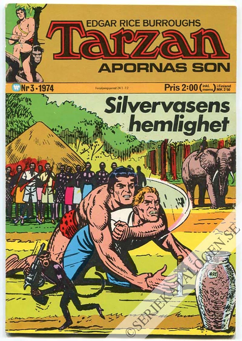 Framsida på Tarzan #3 (1974)