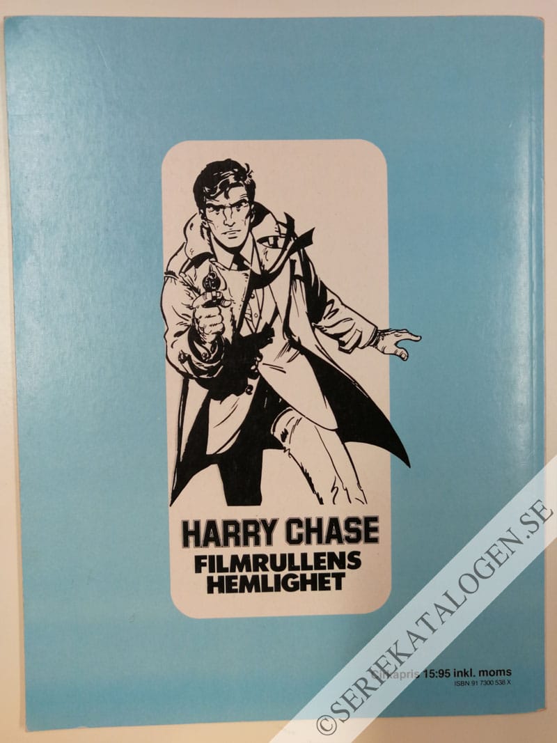 Baksida på Harry Chase - Filmrullens hemlighet (1980)