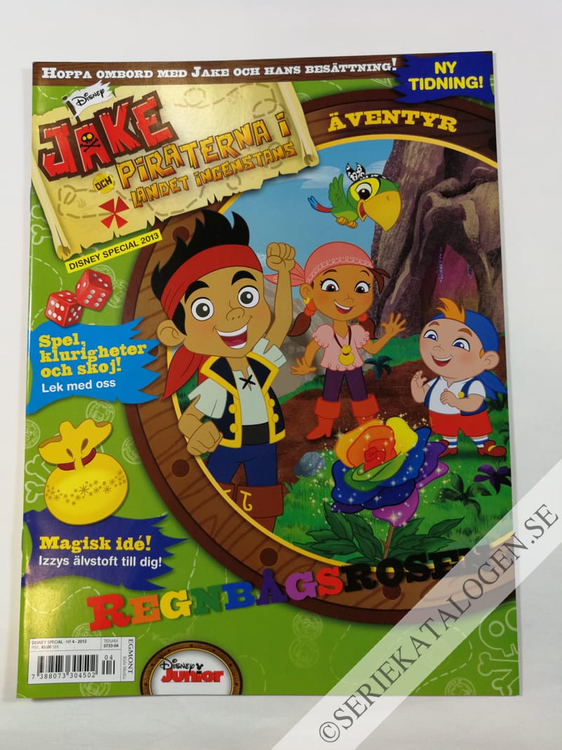 Framsida på Disney special Jake och piraterna i landet Ingenstans (2013)