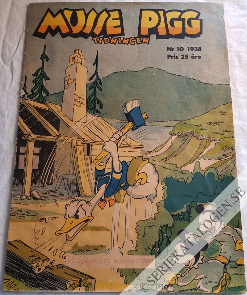 Framsida på Musse Pigg-tidningen #10 (1938)