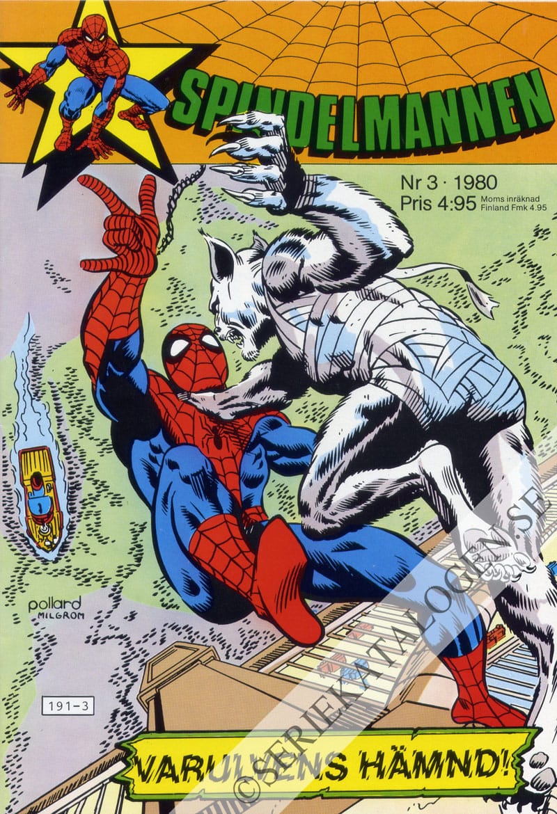 Framsida på Spindelmannen #3 (1980)