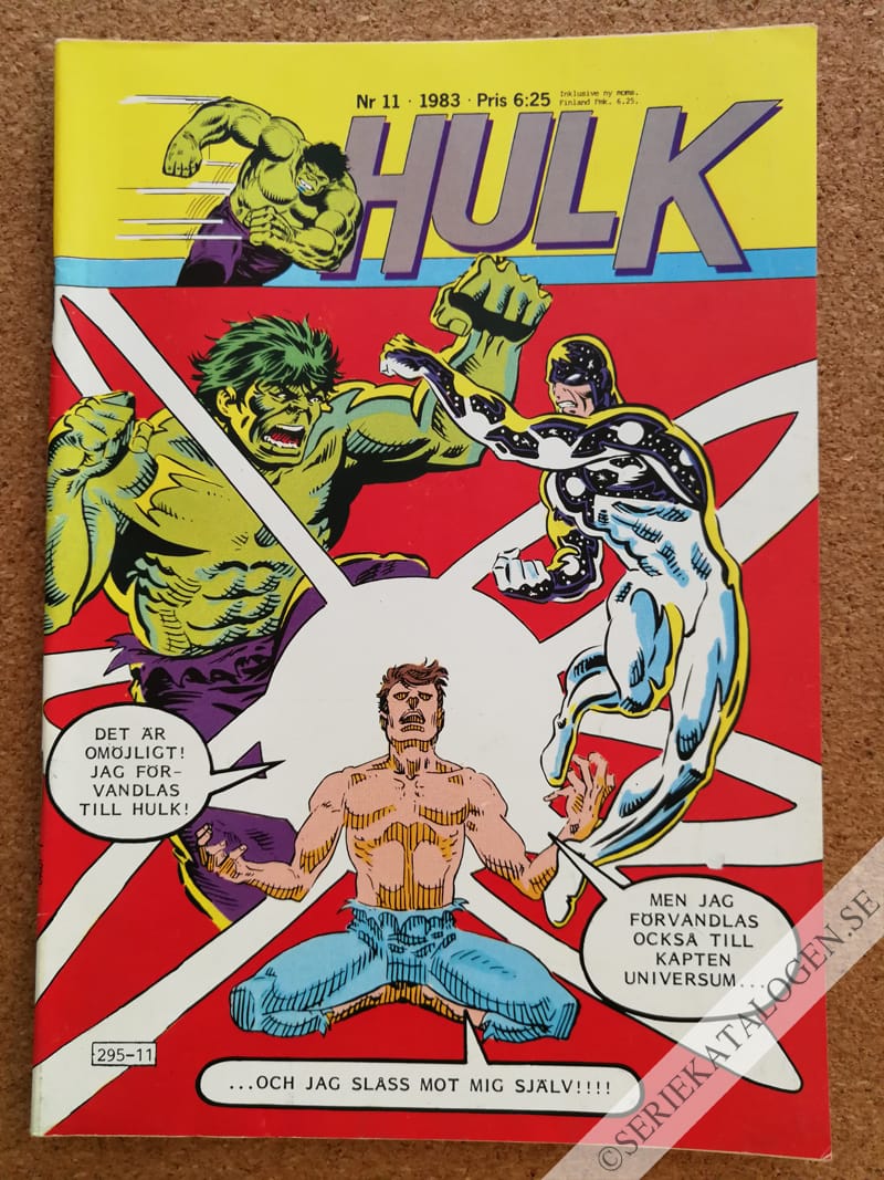 Framsida på Hulk #11 (1983)