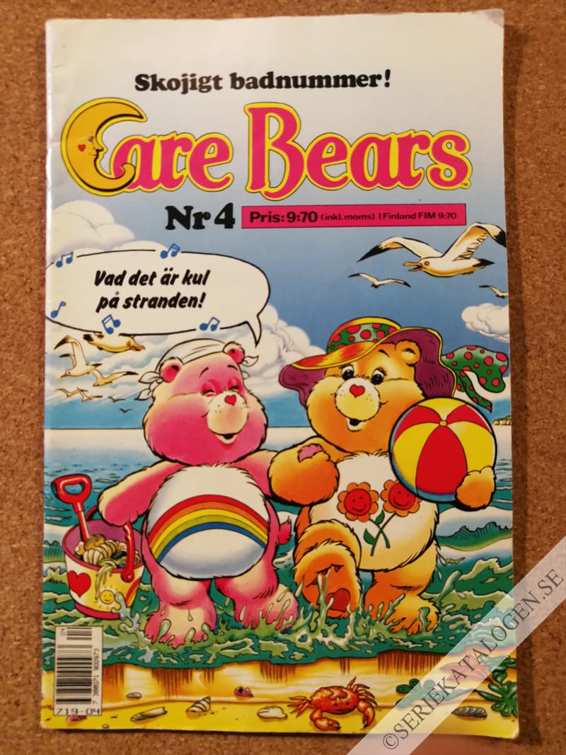 Framsida på Care Bears Bad det är bra på stranden! (1988)