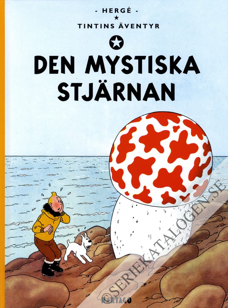 Framsida på Tintins äventyr Den mystiska stjärnan (2016)