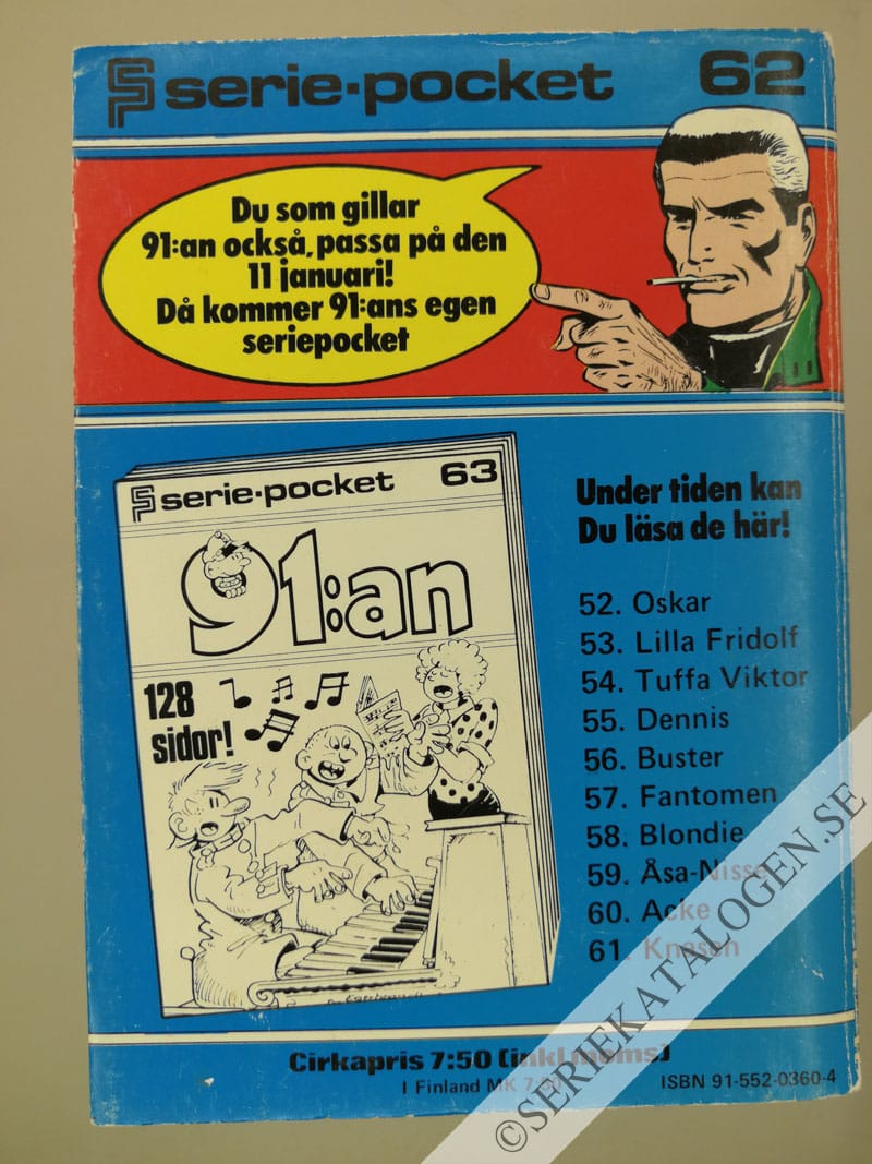 Baksida på Seriemagasinet (1977)