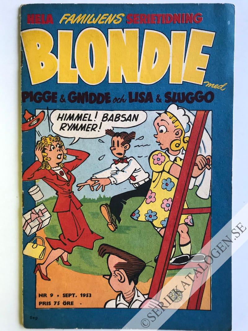 Framsida på Blondie #9 (1953)