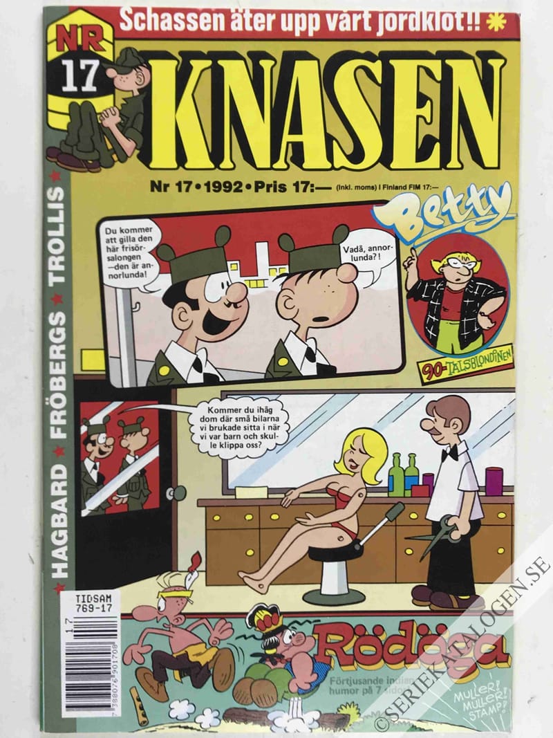 Framsida på Knasen #17 (1992)