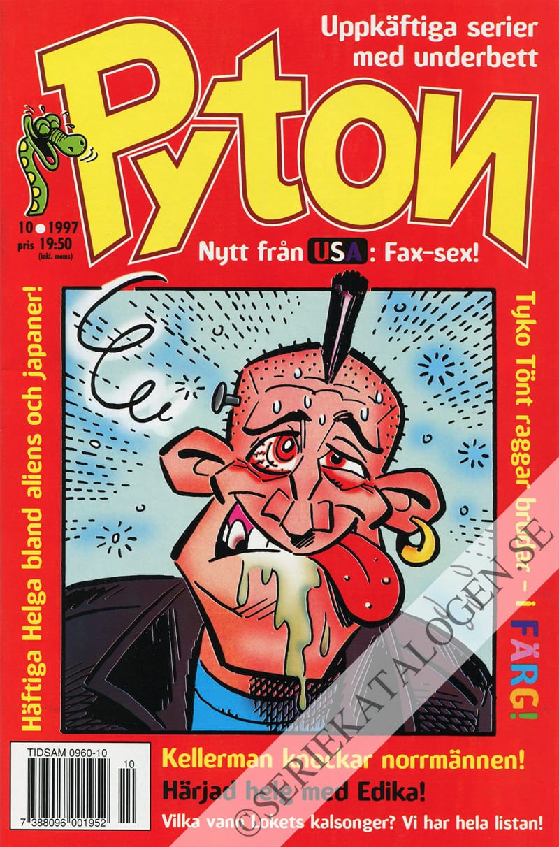 Framsida på Pyton #10 (1997)