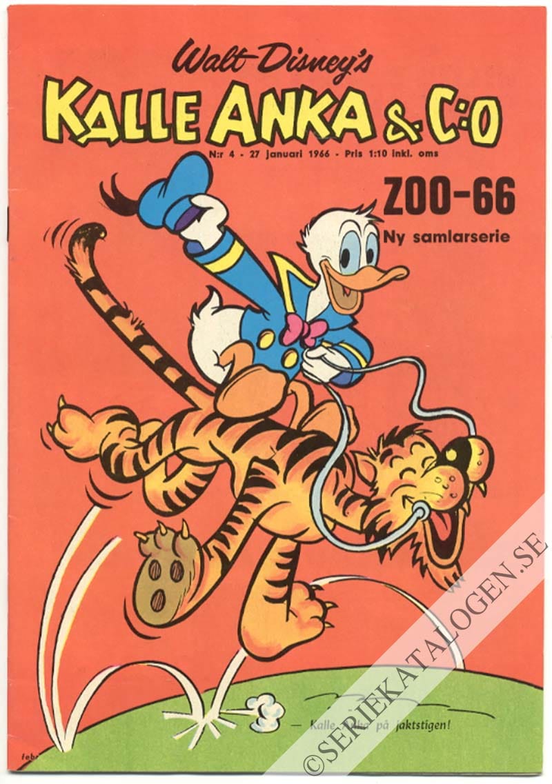 Framsida på Kalle Anka & C:o #4 (1966)