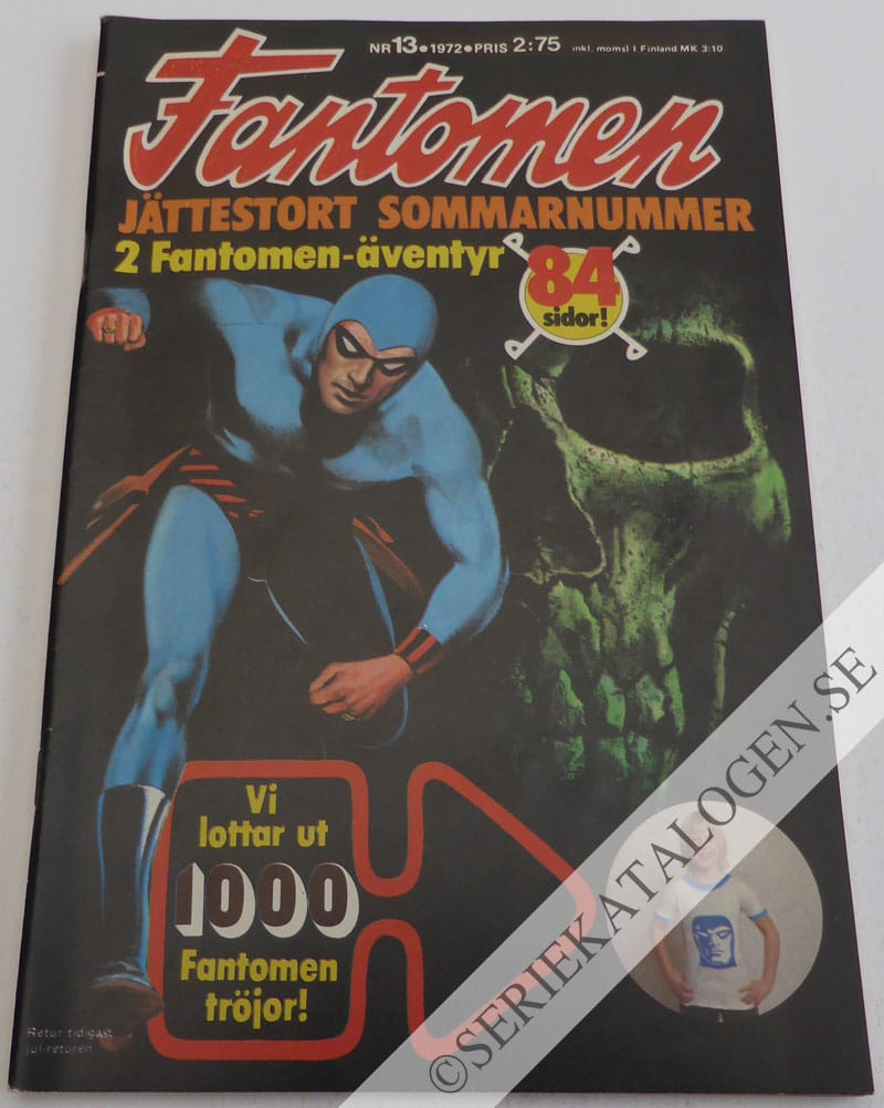 Framsida på Fantomen #13 (1972)