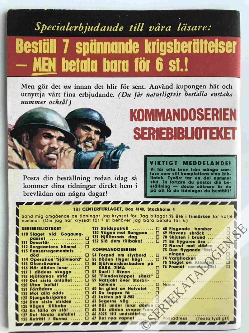 Baksida på Låt torpederna gå (1966)