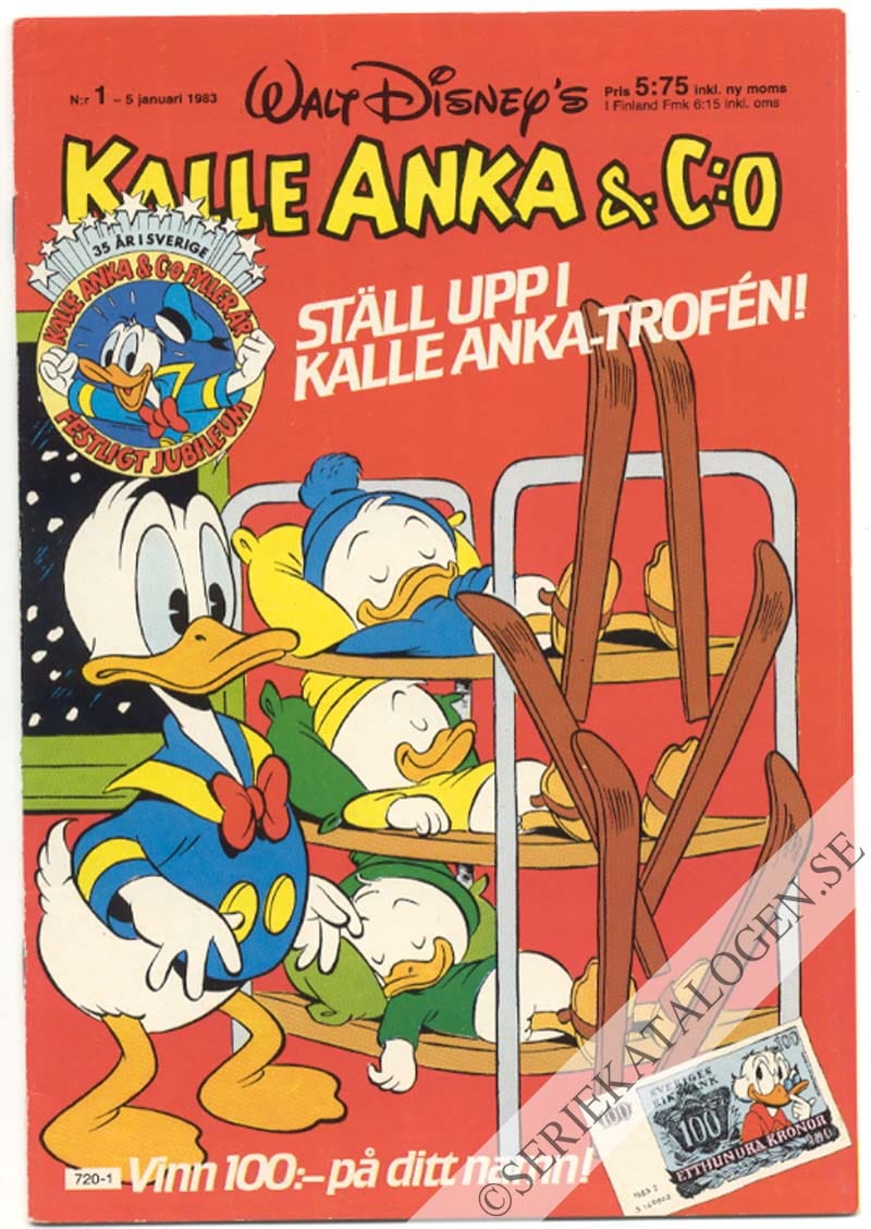 Framsida på Kalle Anka & C:o #1 (1983)