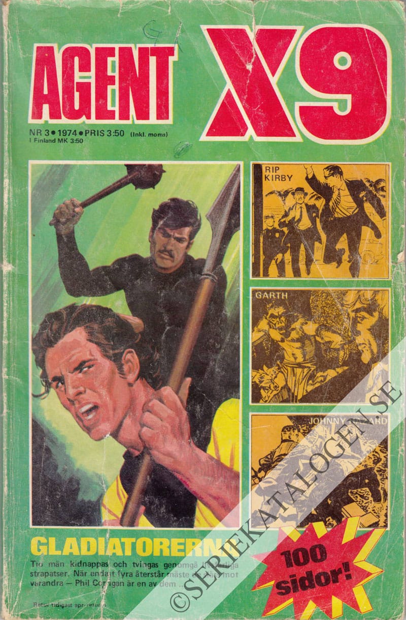 Framsida på Agent X9 #3 (1974)