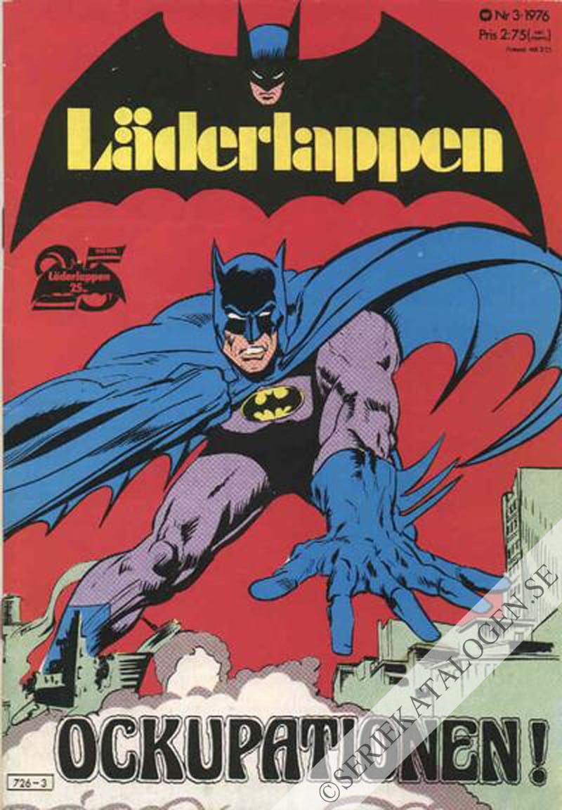 Framsida på Läderlappen och Robin #3 (1976)