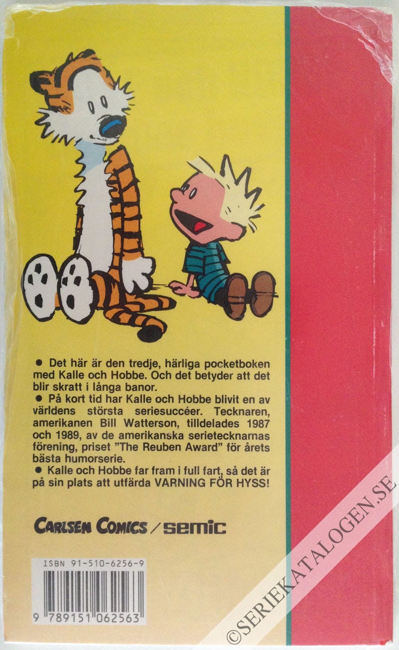 Baksida på Varning för hyss! (1990)