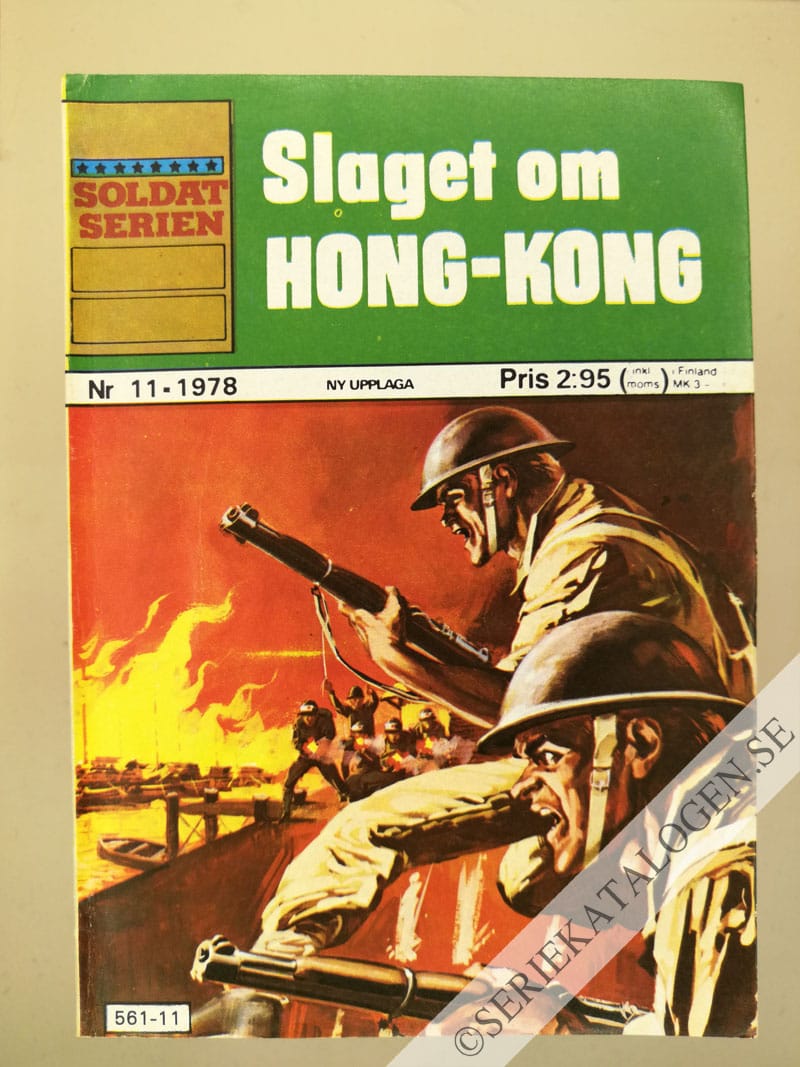 Framsida på Soldatserien #11 - Slaget om Hong-Kong (1978)