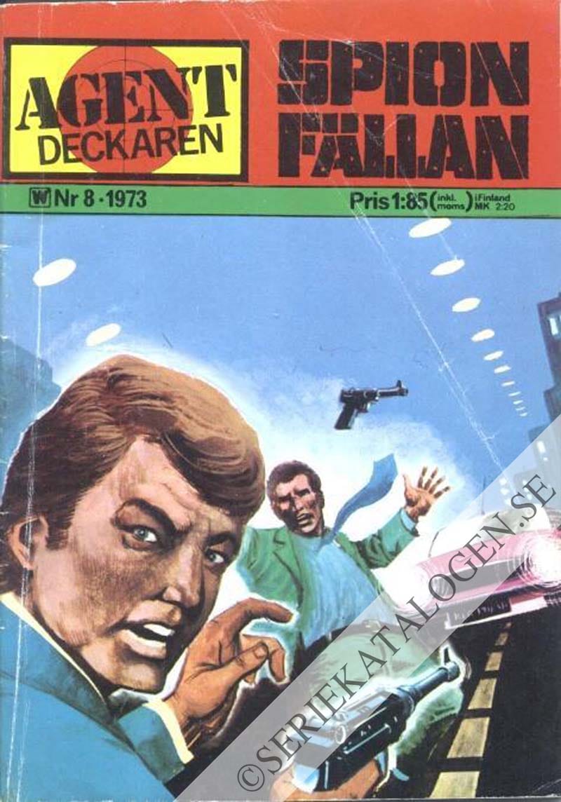 Framsida på Agent-deckaren Spionfällan (1973)