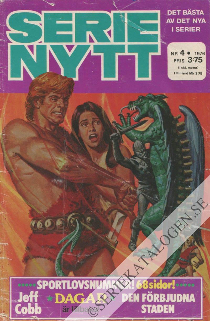Framsida på Serie-Nytt #4 (1976)