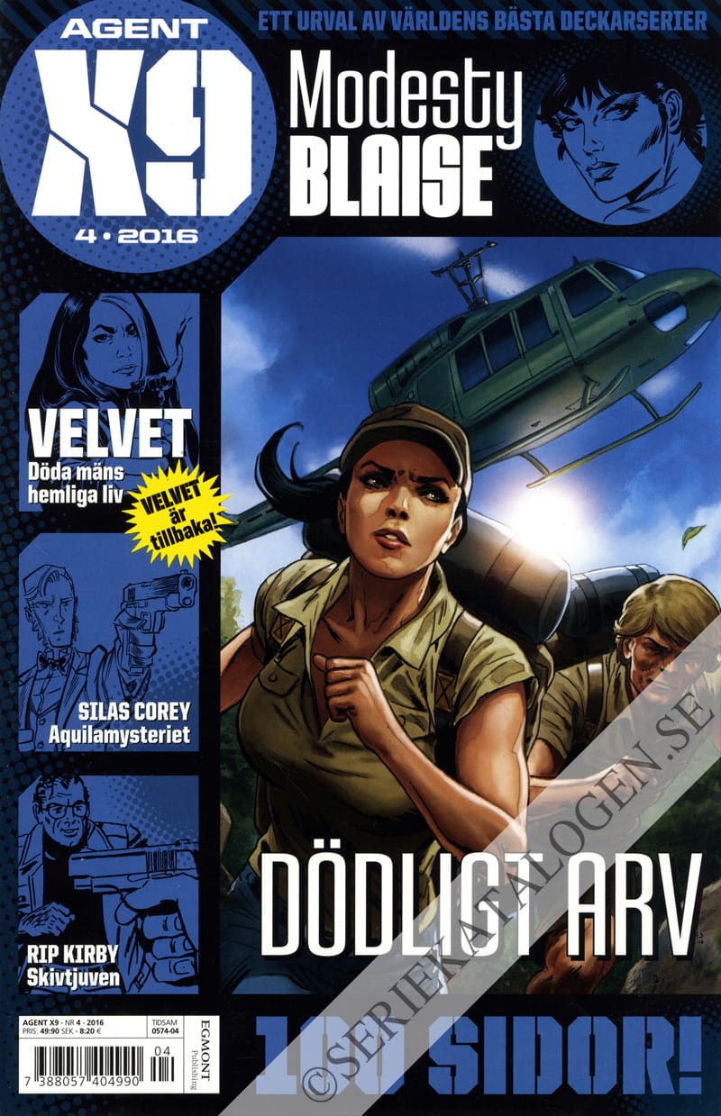 Framsida på Agent X9 #4 (2016)